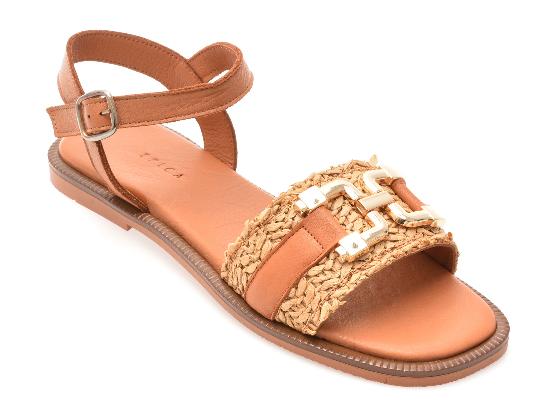 Sandale EPICA maro, TML70T, din piele naturala 1 Sandale EPICA maro
