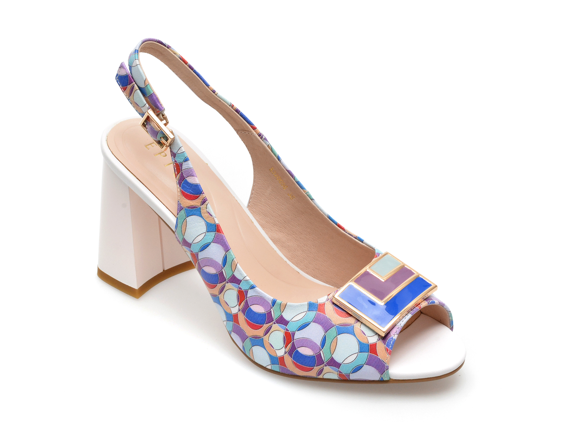 Sandale EPICA multicolor, K320056, din piele naturala 1 Sandale EPICA multicolor