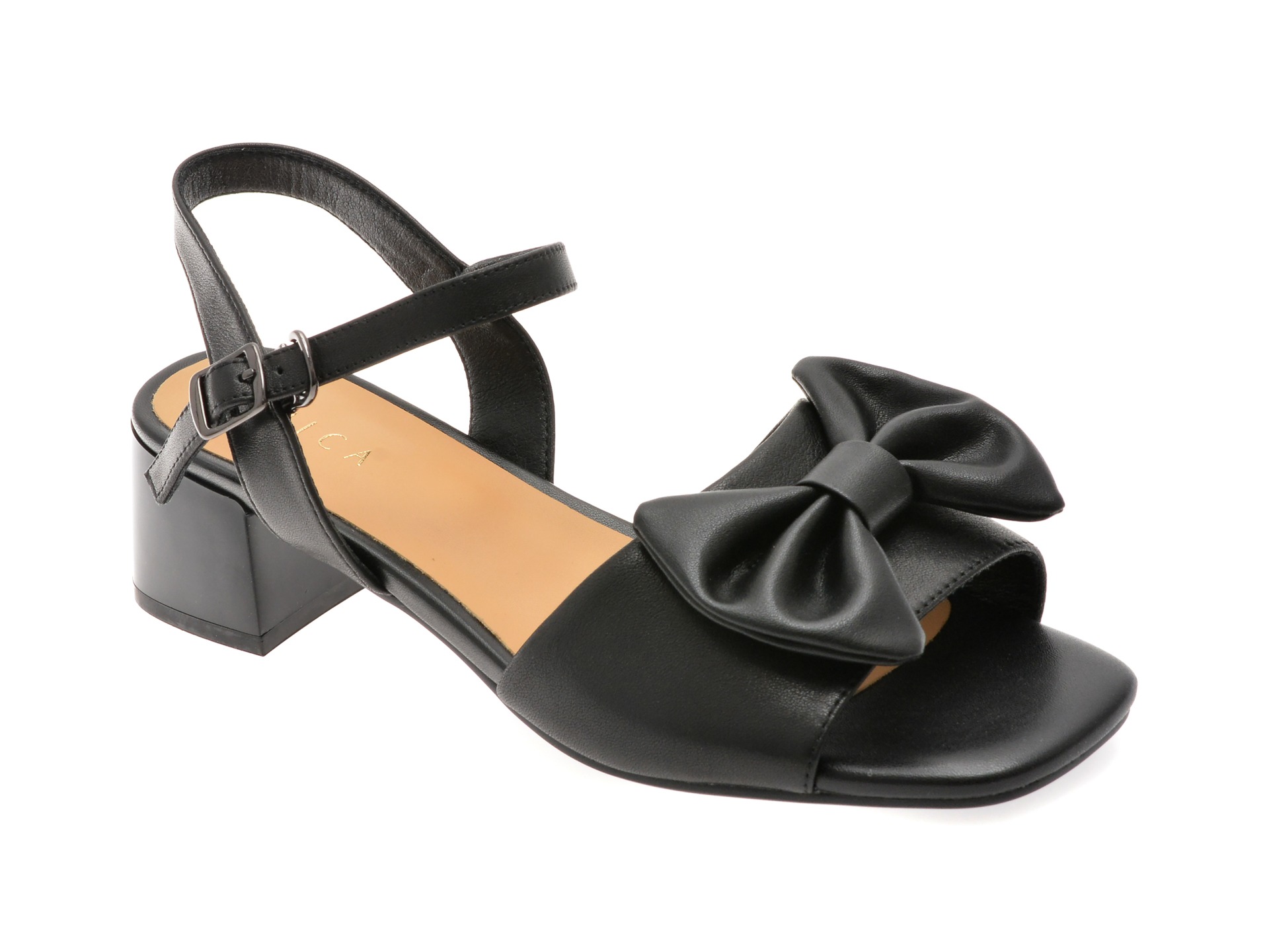 Sandale EPICA negre, 1295D29, din piele naturala 1 Sandale EPICA negre