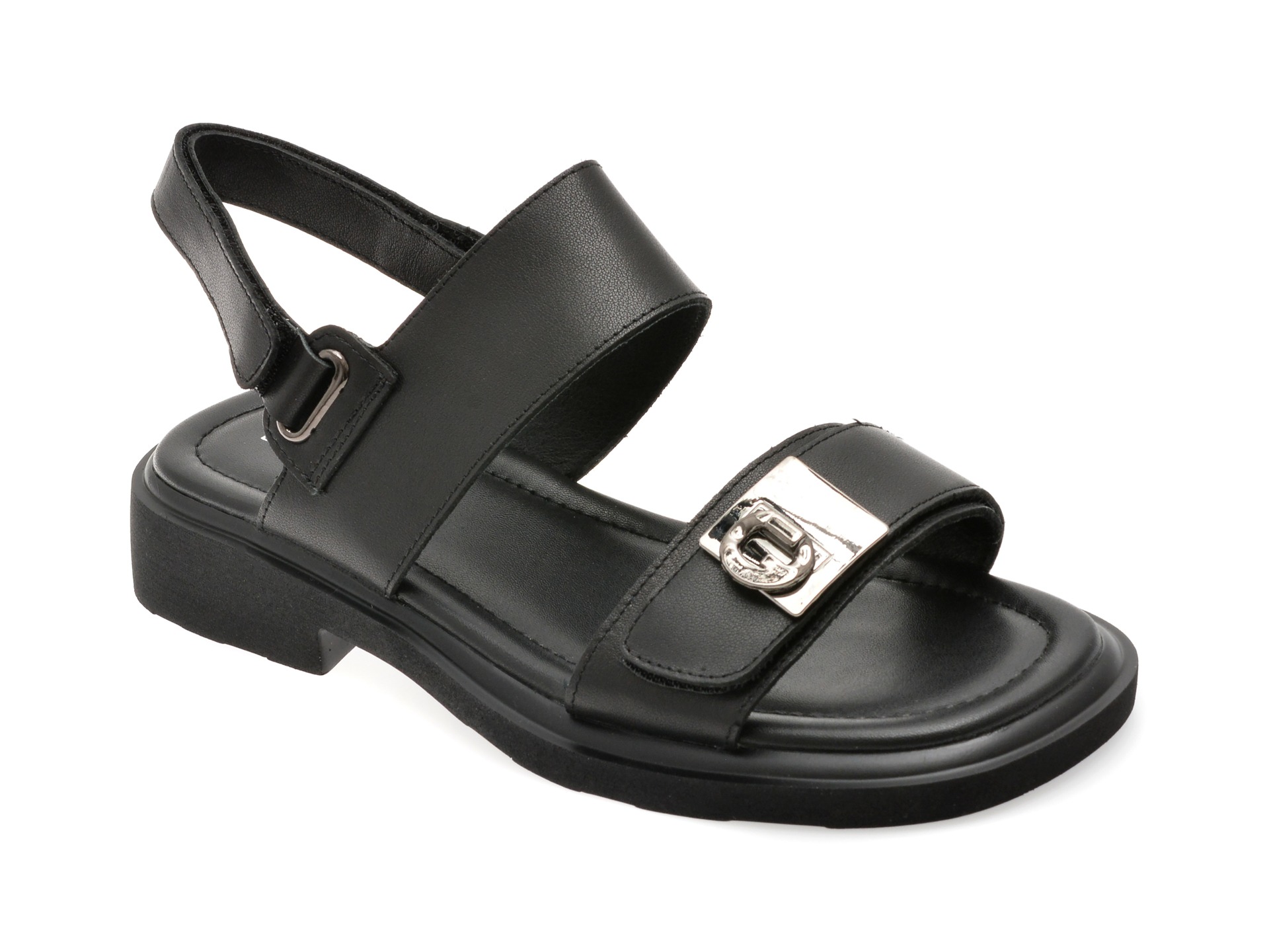 Sandale EPICA negre, 1302H17, din piele naturala 1 Sandale EPICA negre