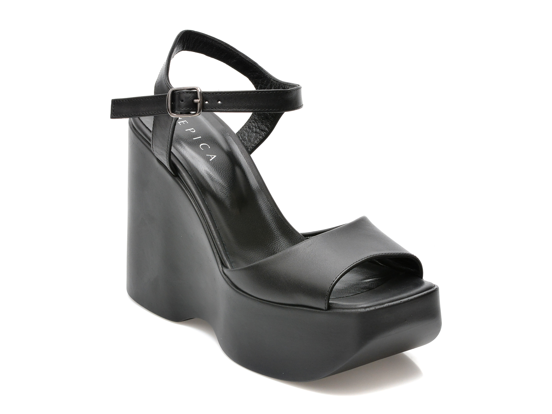 Sandale EPICA negre, 1334002, din piele naturala 1 Sandale EPICA negre