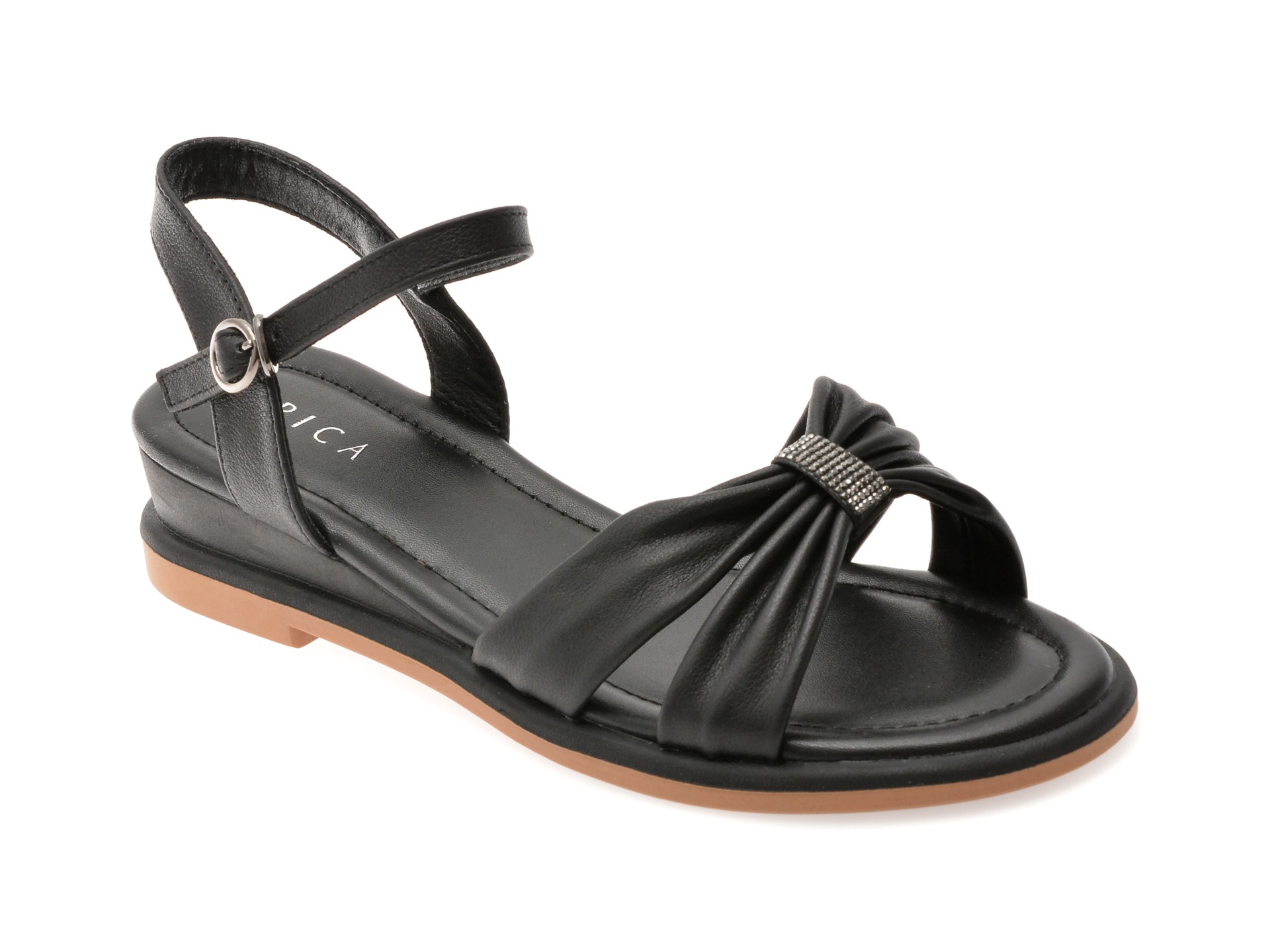 Sandale EPICA negre, 1367H11, din piele naturala 1 Sandale EPICA negre