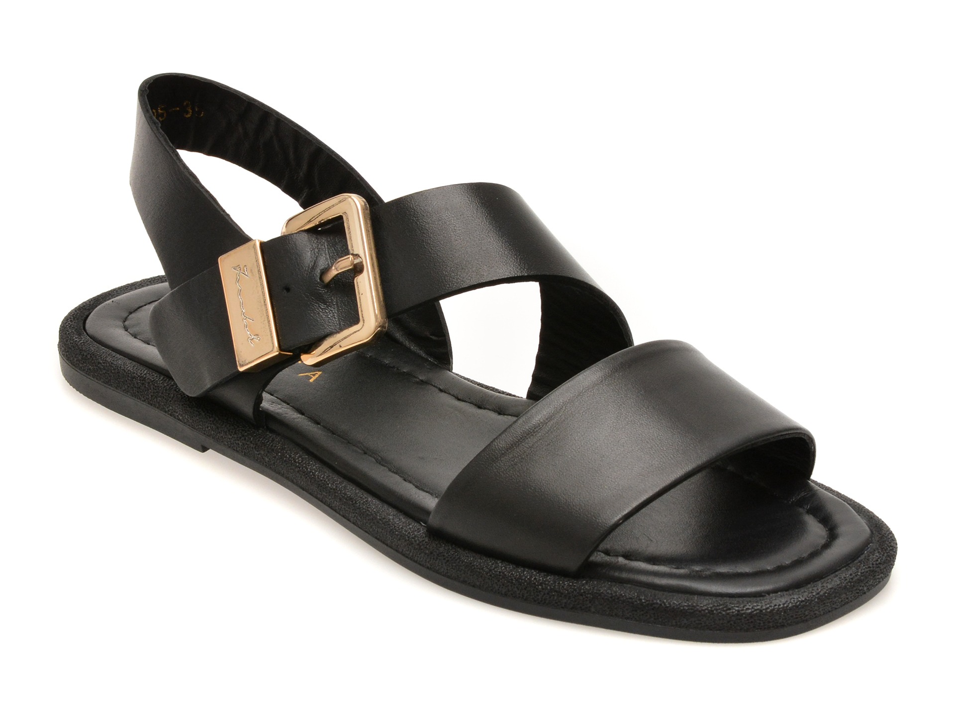 Sandale EPICA negre, 1766395, din piele naturala 1 Sandale EPICA negre