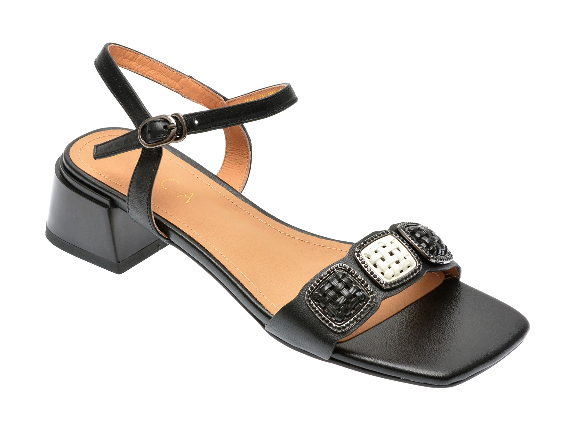 Sandale EPICA negre, 205560L, din piele naturala 1 Sandale EPICA negre