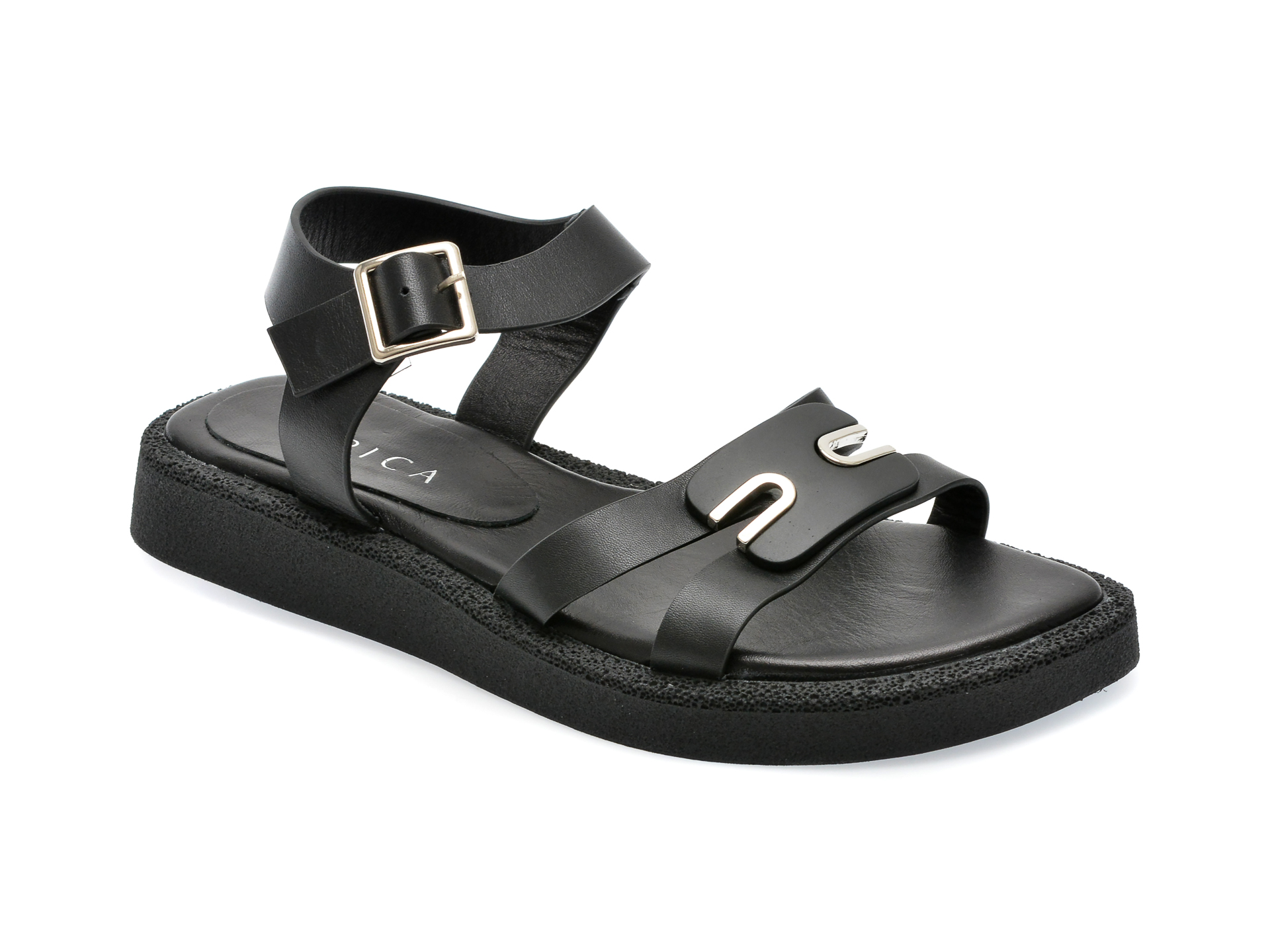 Sandale EPICA negre, 208206, din piele naturala 1 Sandale EPICA negre