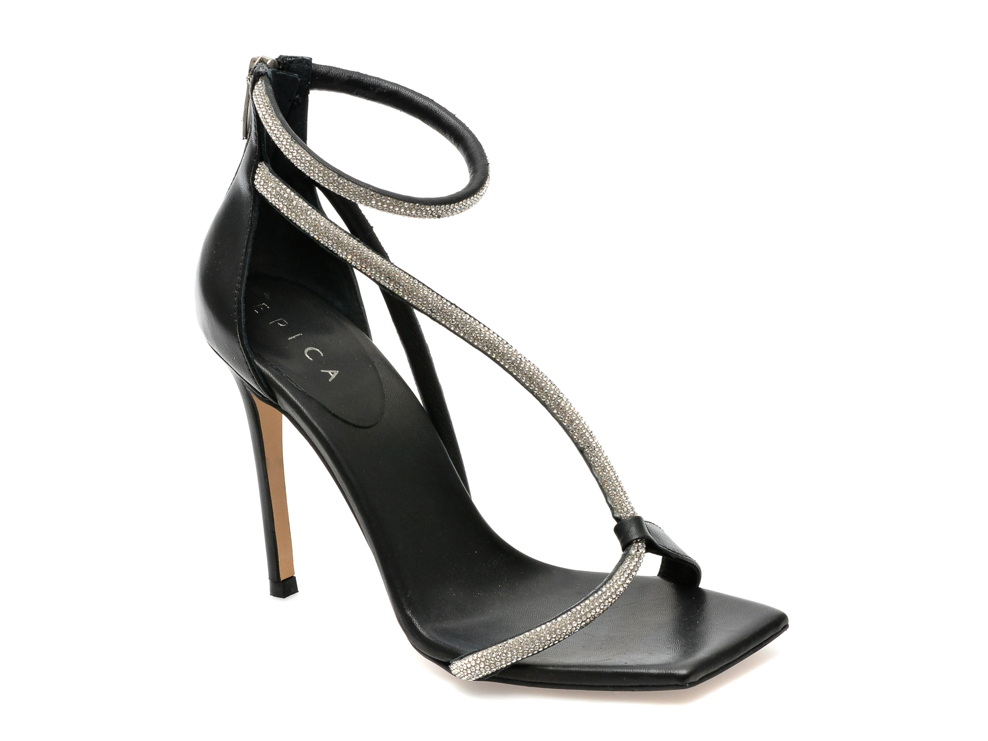 Sandale EPICA negre, 21220, din piele naturala 1 Sandale EPICA negre