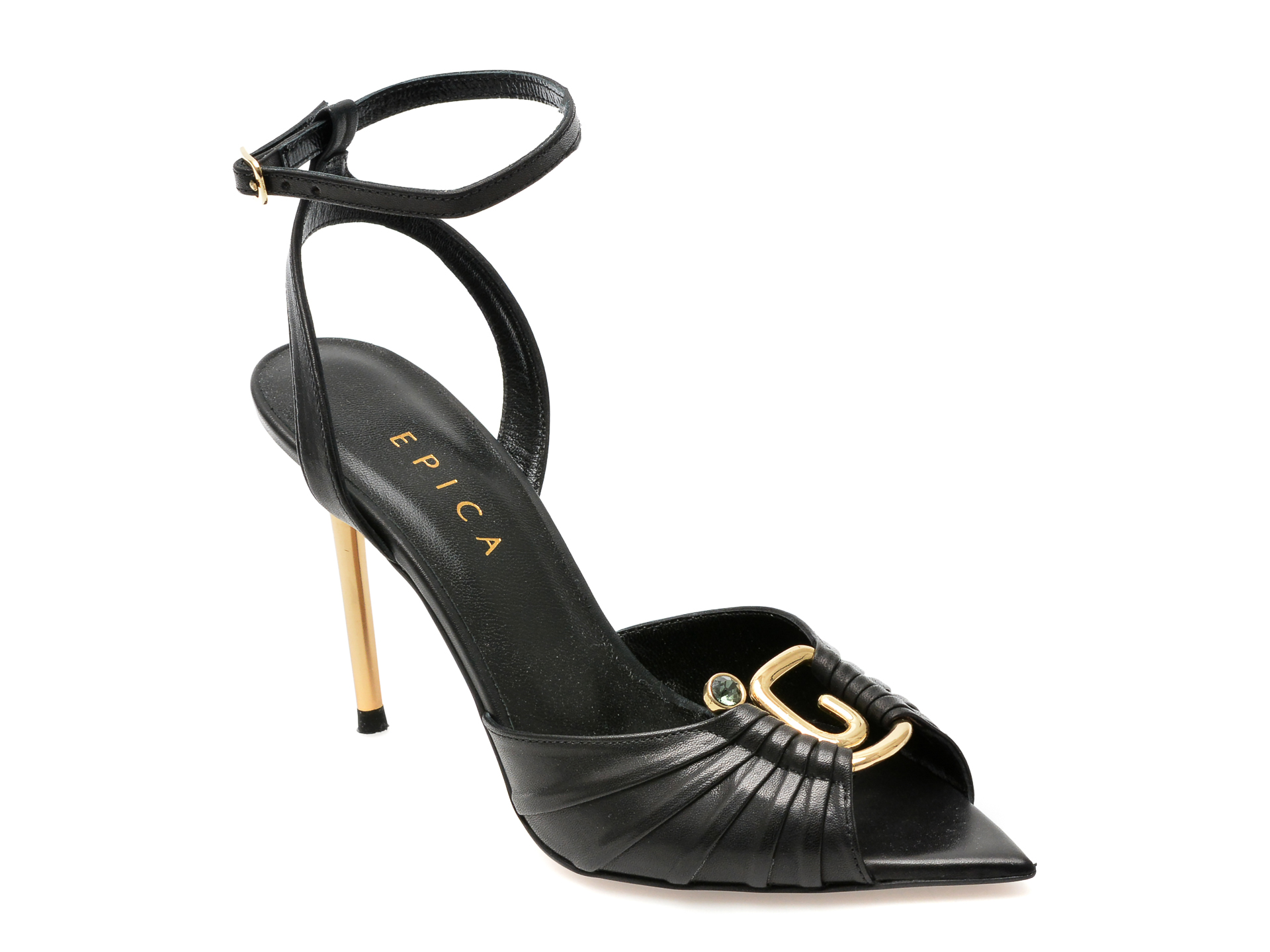 Sandale EPICA negre, 21228, din piele naturala 1 Sandale EPICA negre