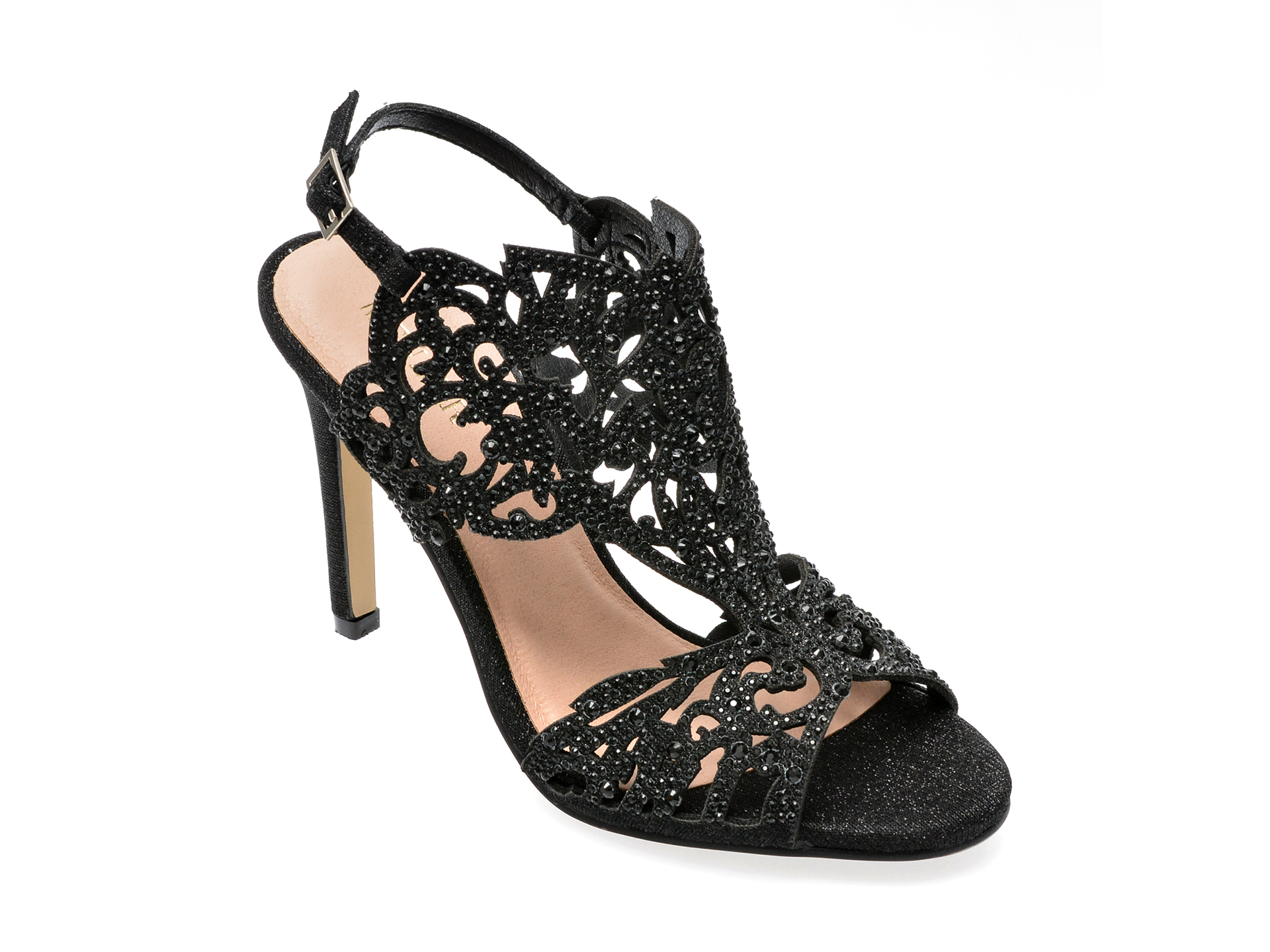 Sandale EPICA negre, 234250, din piele ecologica 1 Sandale EPICA negre