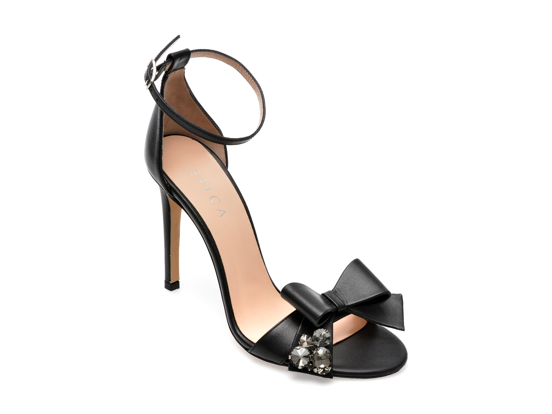 Sandale EPICA negre, 25087, din piele naturala 1 Sandale EPICA negre
