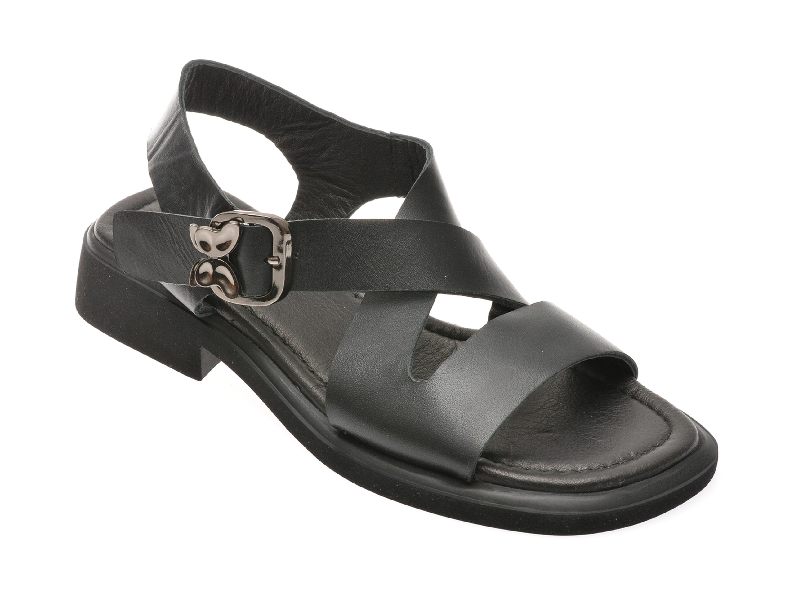 Sandale EPICA negre, 3042075, din piele naturala 1 Sandale EPICA negre