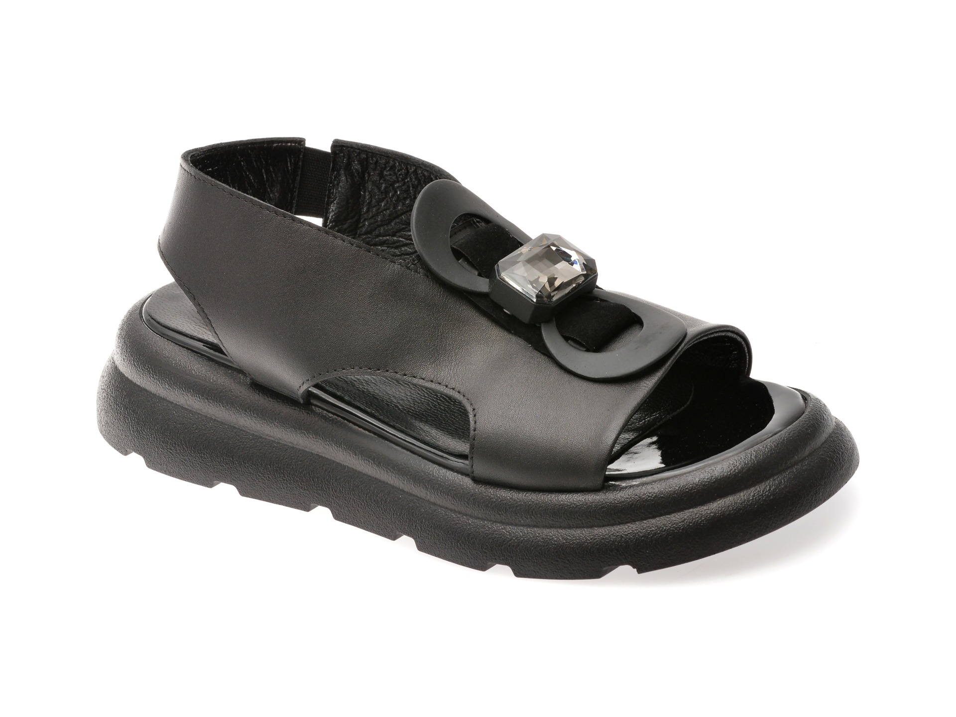 Sandale EPICA negre, 4004044, din piele naturala 1 Sandale EPICA negre
