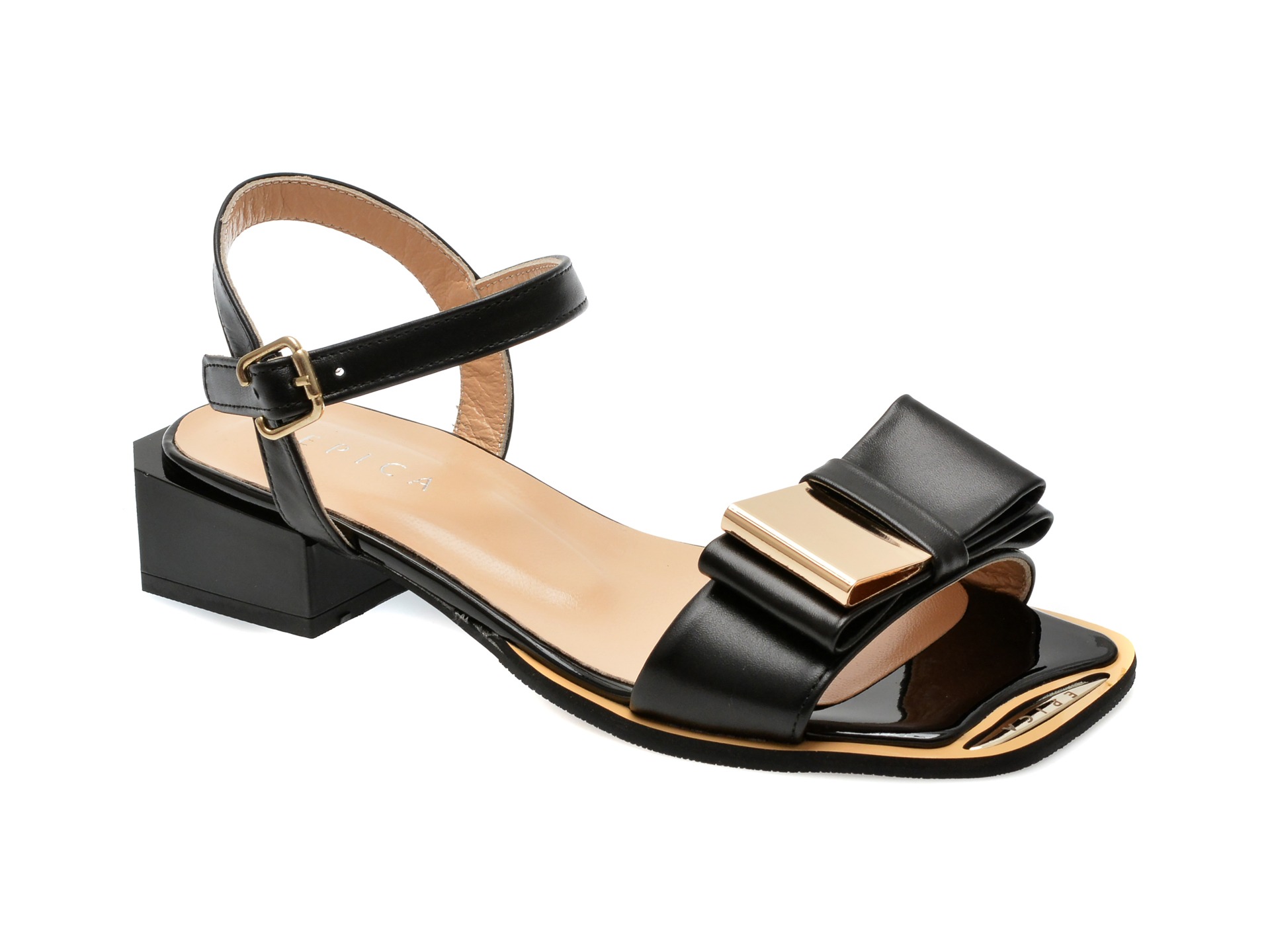 Sandale EPICA negre, 441641, din piele naturala 1 Sandale EPICA negre