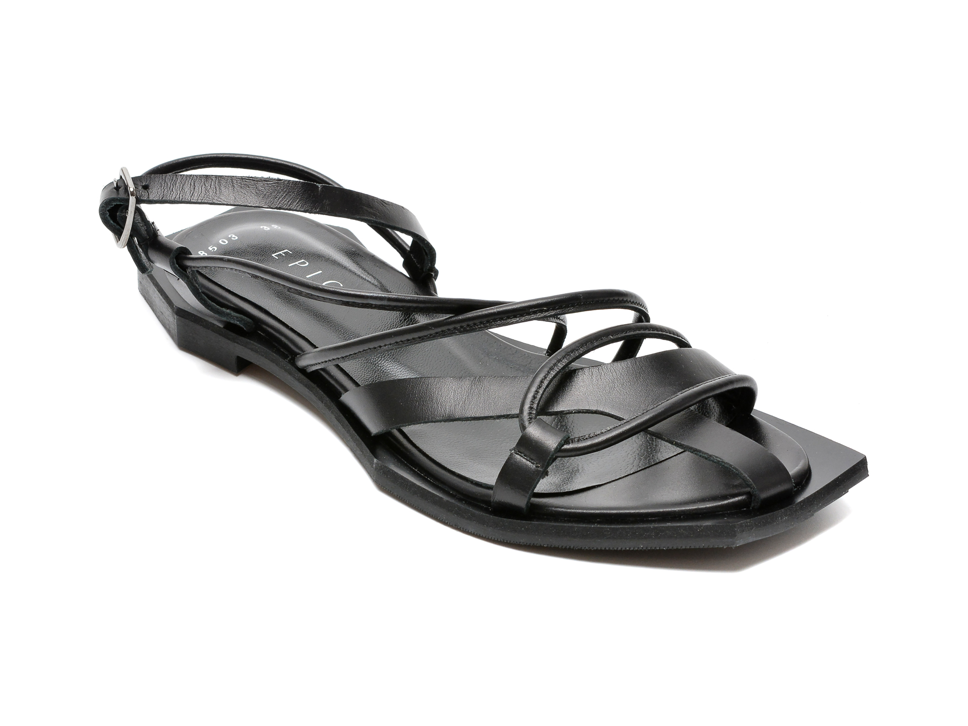 Sandale EPICA negre, 47485039, din piele naturala 1 Sandale EPICA negre