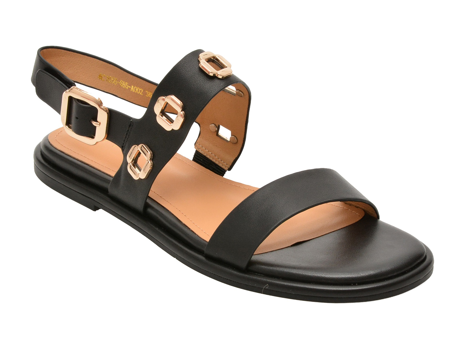 Sandale EPICA negre, 4C1056, din piele naturala 1 Sandale EPICA negre