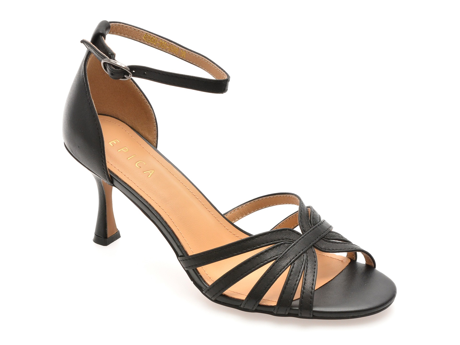 Sandale EPICA negre, 4H950, din piele naturala 1 Sandale EPICA negre