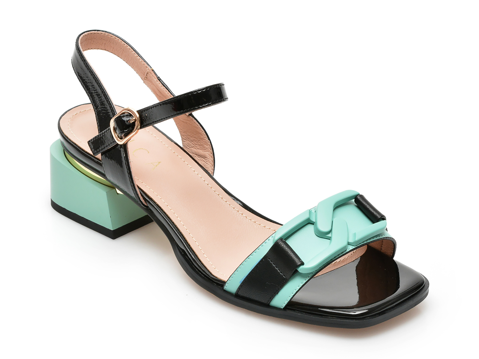 Sandale EPICA negre, 714048, din piele naturala 1 Sandale EPICA negre