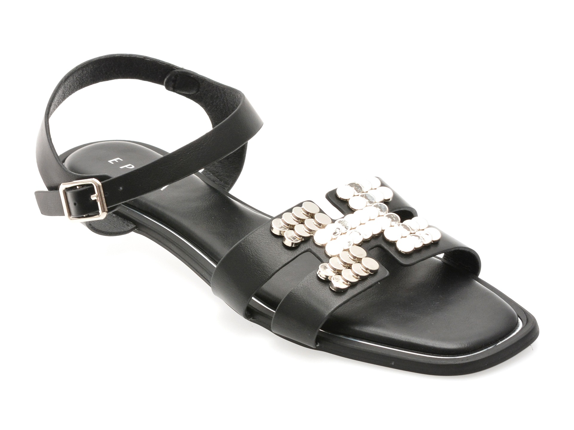 Sandale EPICA negre, 82954, din piele ecologica 1 Sandale EPICA negre