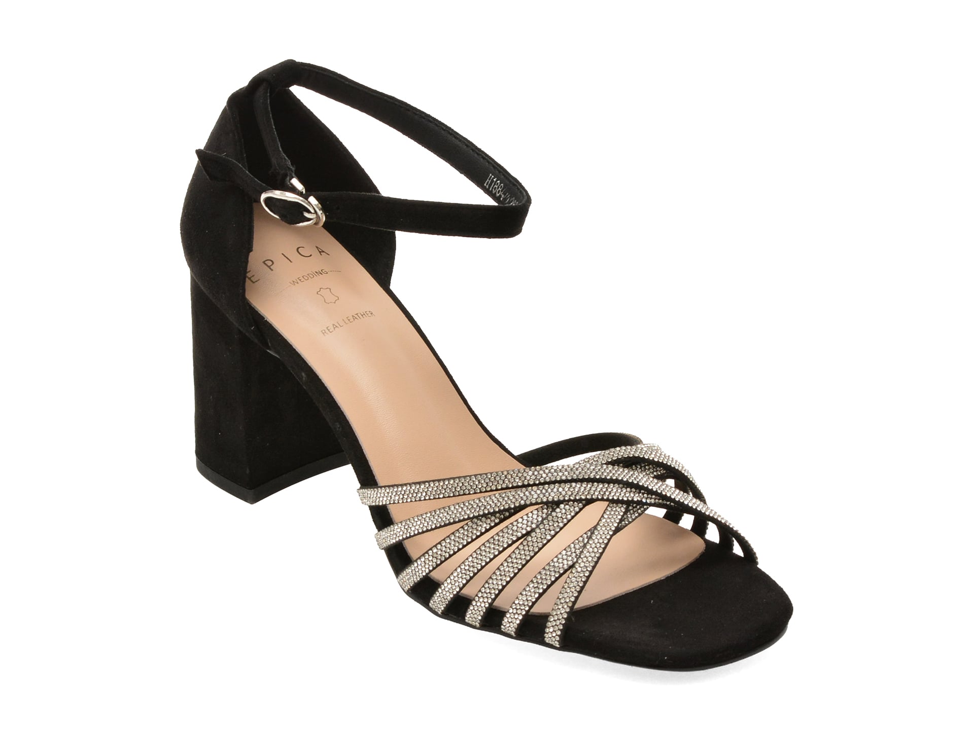Sandale EPICA negre, 8842600, din piele ecologica 1 Sandale EPICA negre