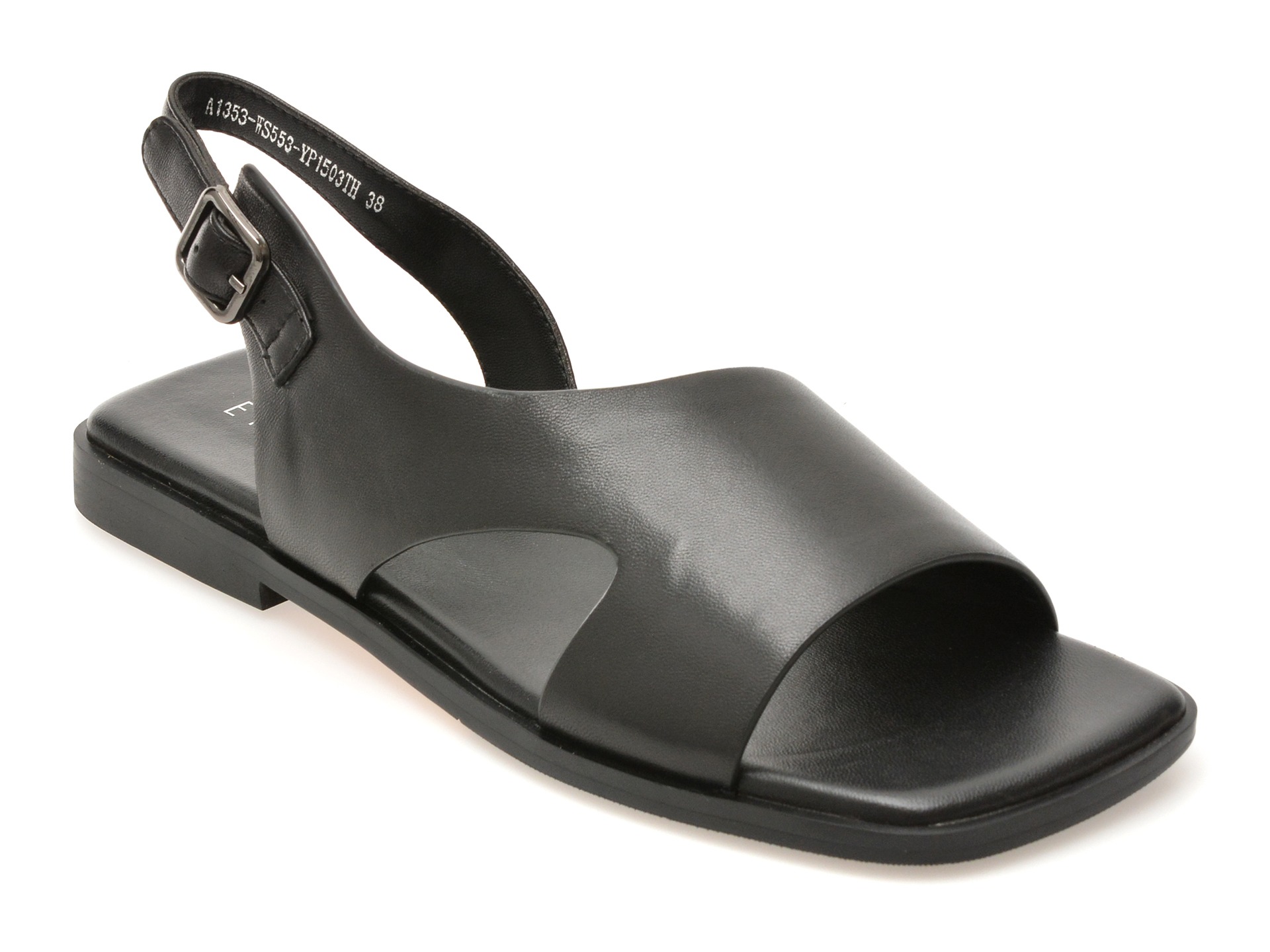 Sandale EPICA negre, A1353, din piele naturala 1 Sandale EPICA negre