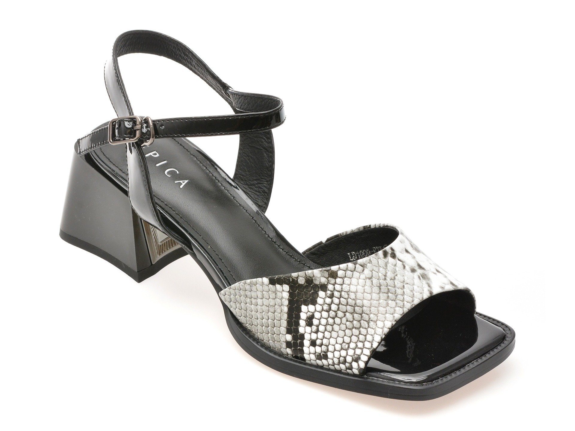 Sandale EPICA negre, LD1000, din piele naturala 1 Sandale EPICA negre