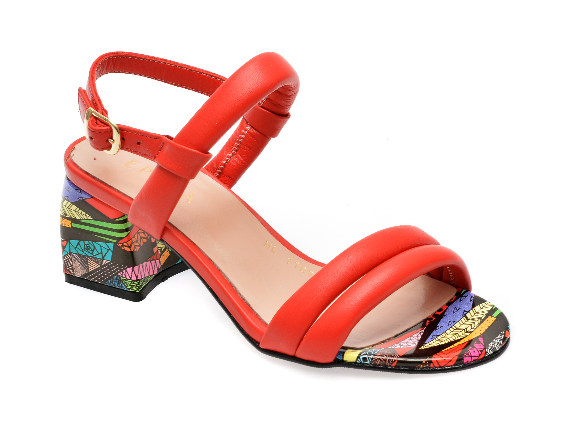 Sandale EPICA rosii, 1189, din piele naturala 1 Sandale EPICA rosii