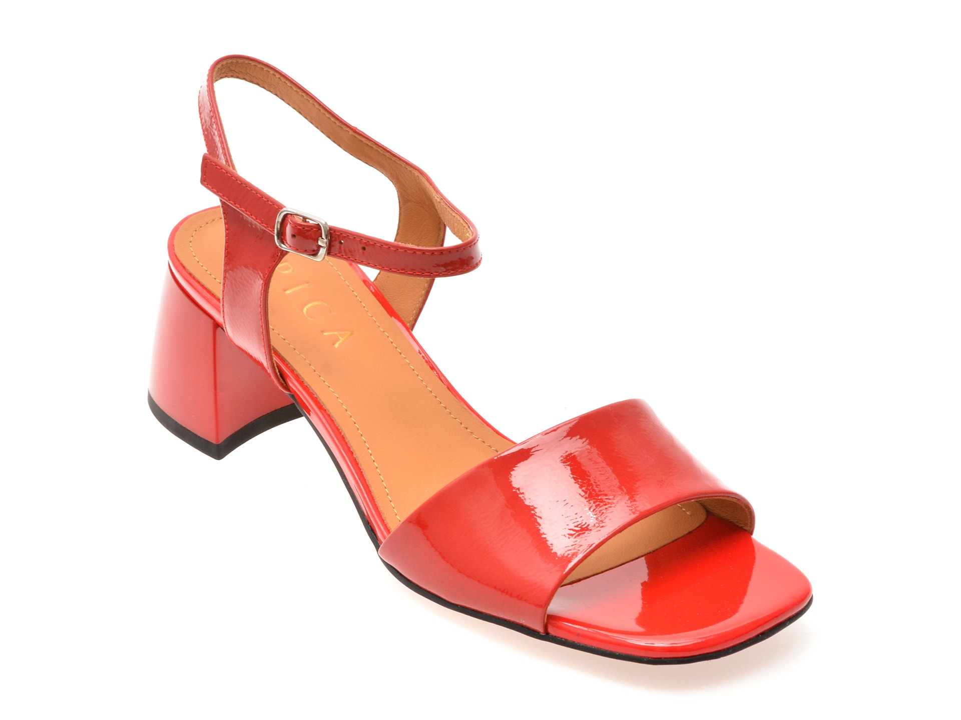 Sandale EPICA rosii, 32083, din piele naturala lacuita 1 Sandale EPICA rosii