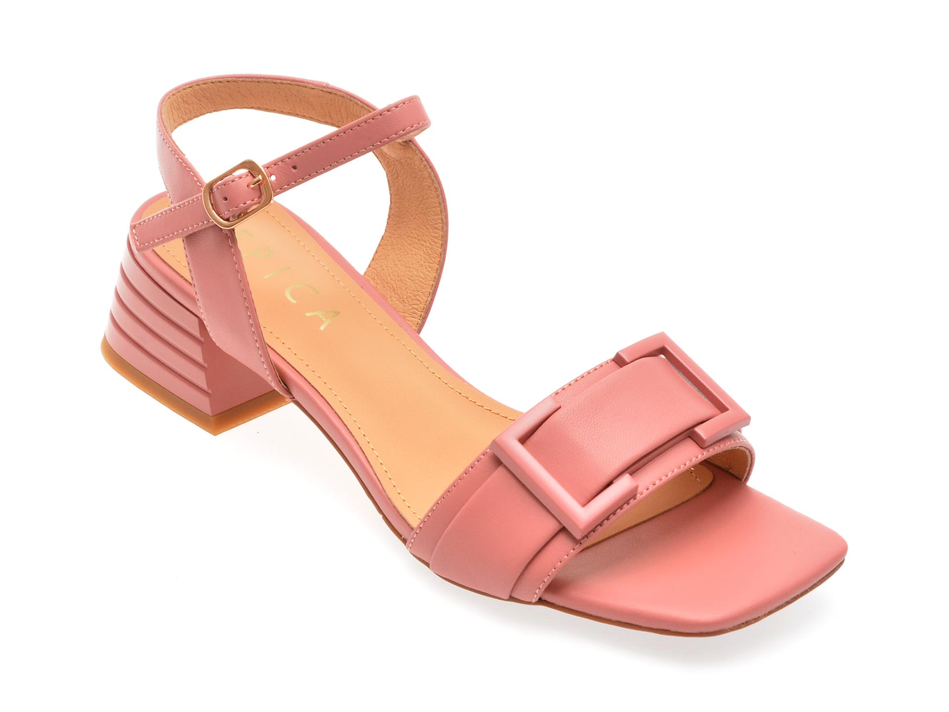 Sandale EPICA roz, UZ1910, din piele naturala 1 Sandale EPICA roz