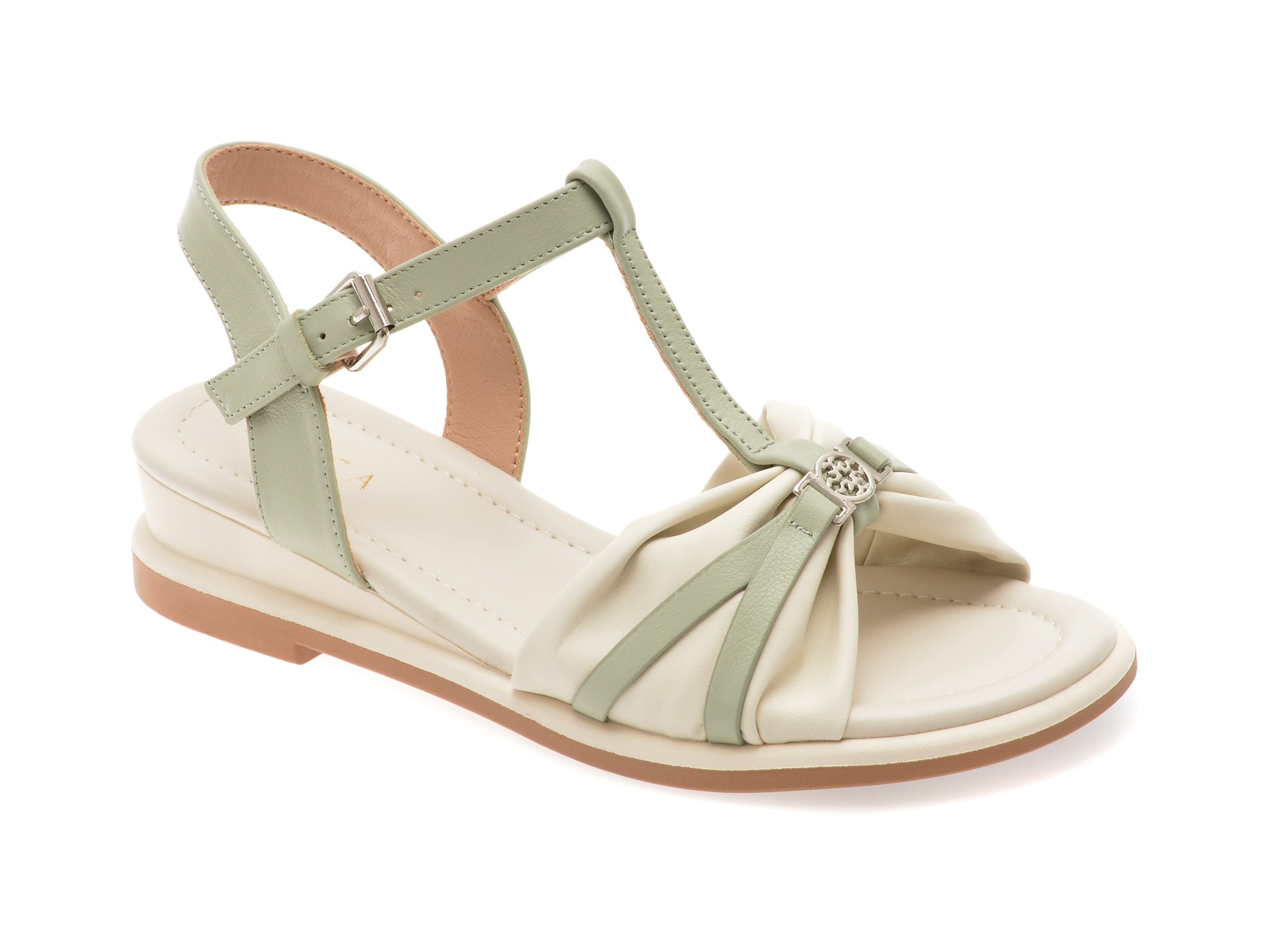 Sandale EPICA verzi, 1367D13, din piele naturala 1 Sandale EPICA verzi