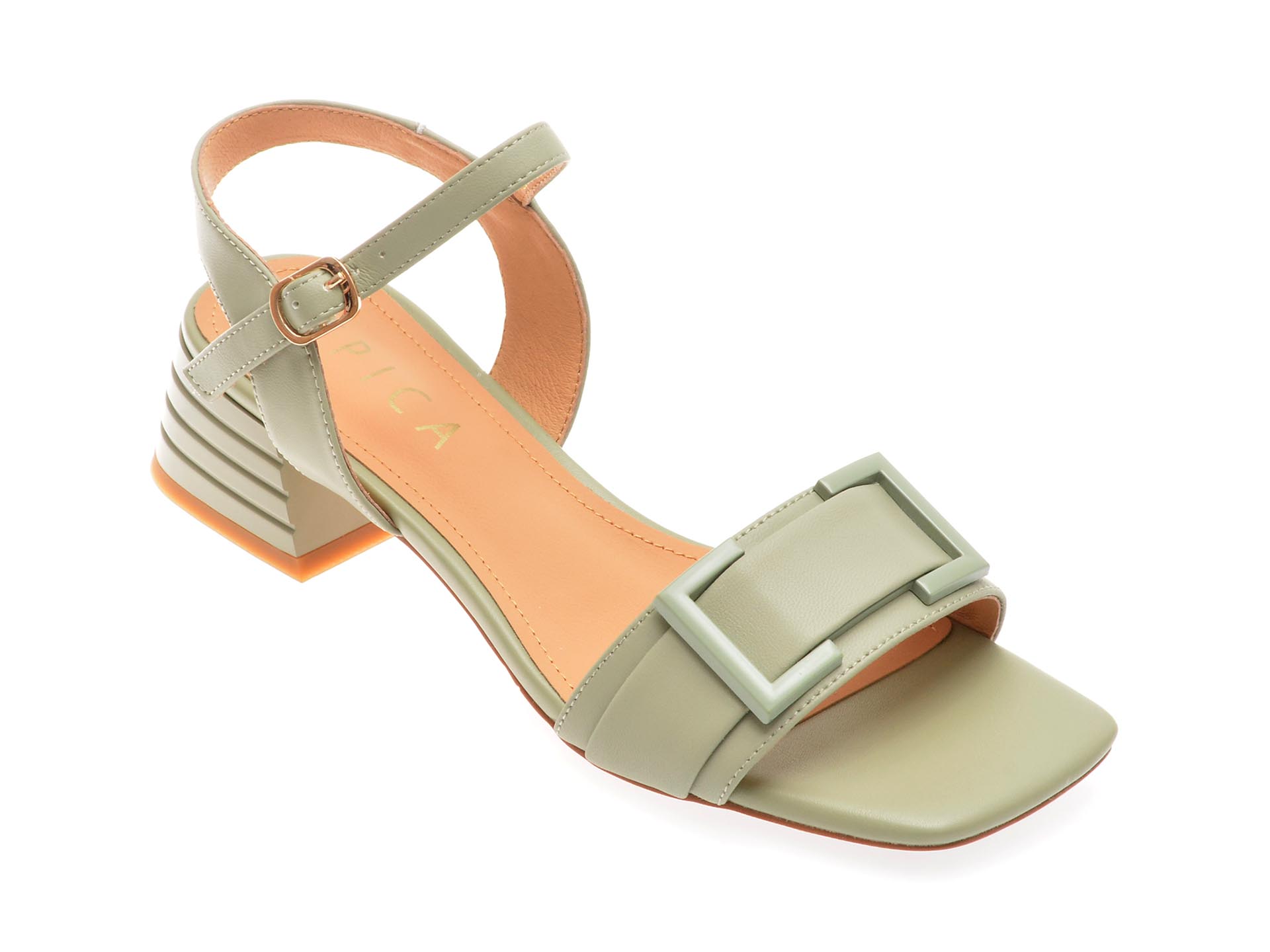 Sandale EPICA verzi, UZ1910, din piele naturala 1 Sandale EPICA verzi