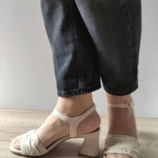 Sandale Elegante Dama  28005-42 Bej Ivory - Bej