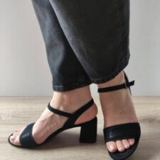 Sandale Elegante Dama  28344-44 Negre Velur - Negru -