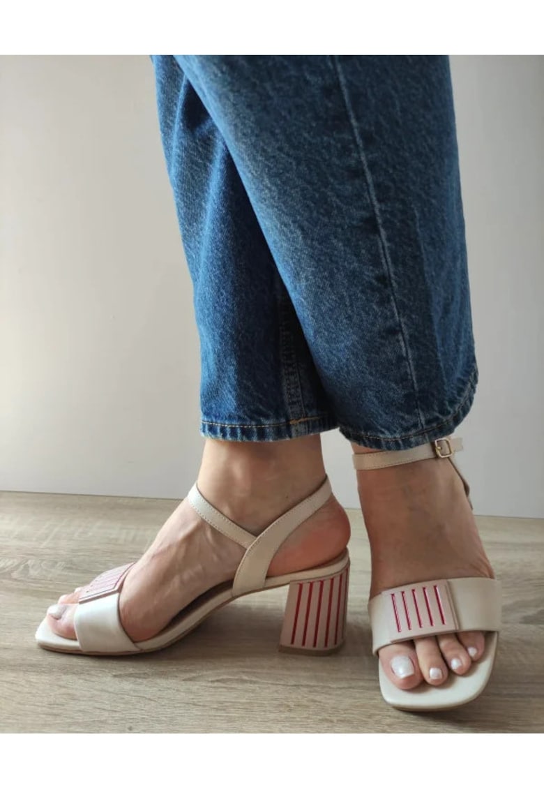 Sandale Elegante Dama 360037A 52-N Bej - Bej - 1 Sandale Elegante Dama  360037A 52-N Bej - Bej -