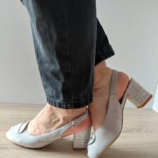 Sandale Elegante Dama  360070B 50-I Gri Velur - Gri -