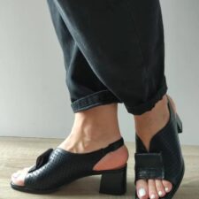 Sandale Elegante Dama  60003C 01-N Negre - Negru -