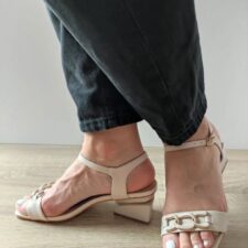 Sandale Elegante Dama  60018A 52-N Bej - Bej -