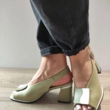 Sandale Elegante Dama  60020C 06-N Olive - Verde -