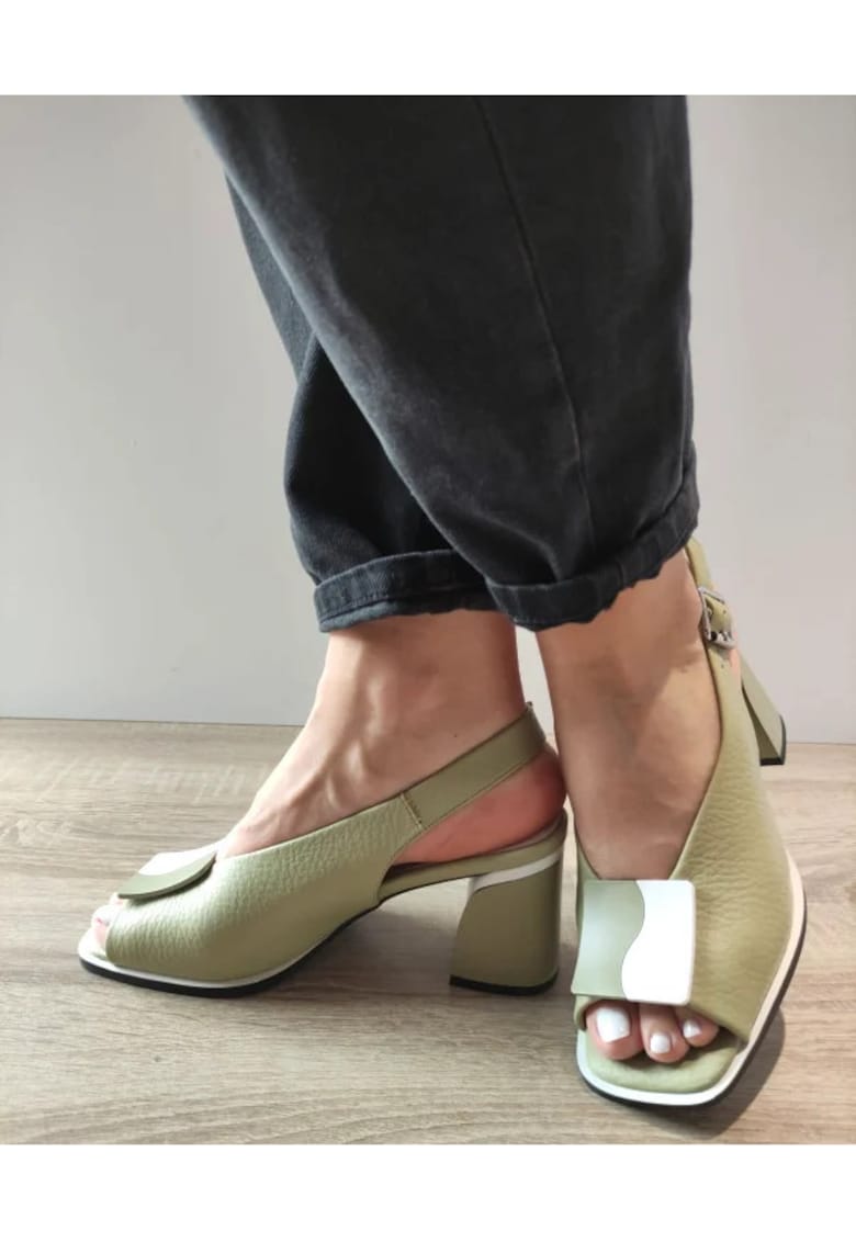 Sandale Elegante Dama 60020C 06-N Olive - Verde - 1 Sandale Elegante Dama  60020C 06-N Olive - Verde -