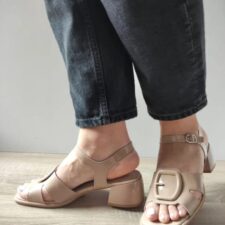 Sandale Elegante Dama  60032A 03-L Bej Lac - Bej -