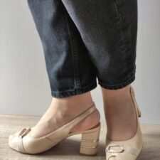 Sandale Elegante Dama  60042C 12-I Bej Auriu - Bej -