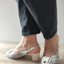 Sandale Elegante Dama  60056B 97-I Gri Combinat - Gri -