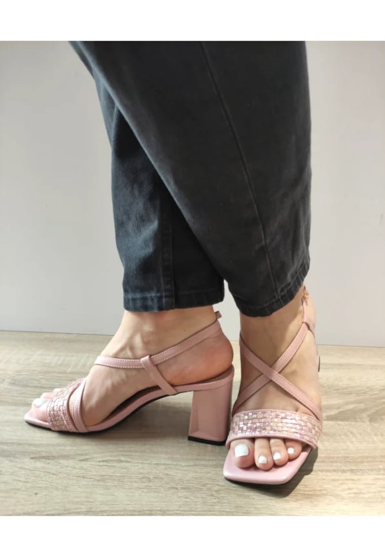 Sandale Elegante Dama Hp13Th C5-N Nude Metalic - Nude - 1 Sandale Elegante Dama Hp13Th C5-N Nude Metalic - Nude -