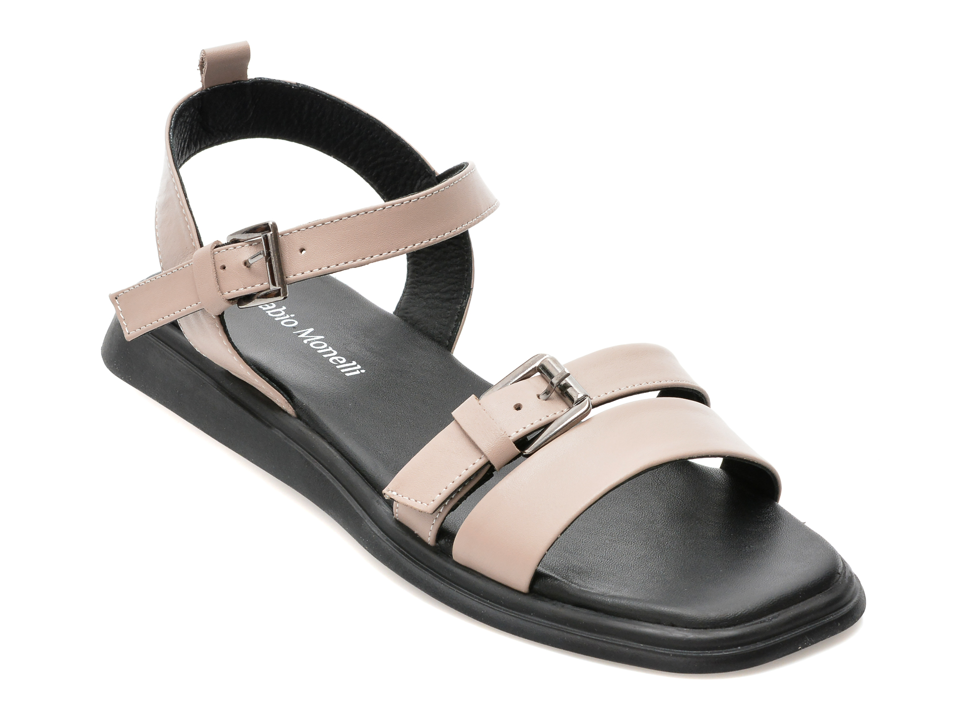 Sandale FABIO MONELLI gri, 694, din piele naturala 1 Sandale FABIO MONELLI gri