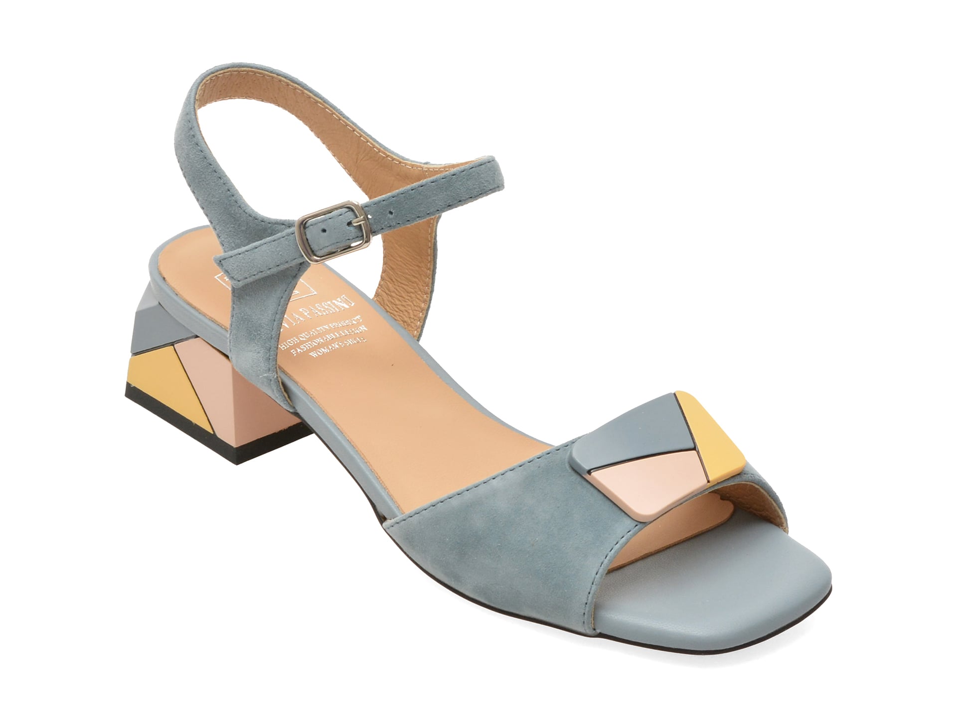 Sandale FLAVIA PASSINI albastre, 10678, din piele intoarsa 1 Sandale FLAVIA PASSINI albastre
