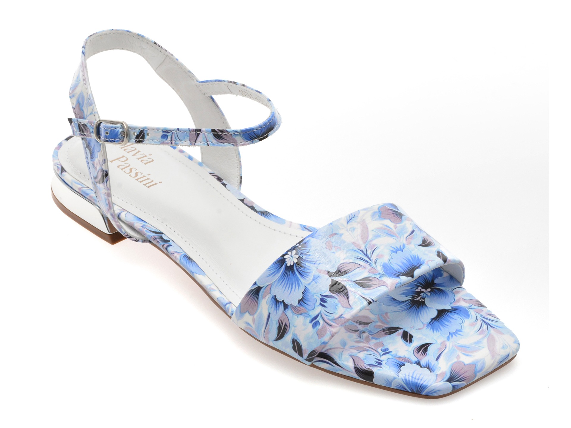 Sandale FLAVIA PASSINI albastre, 1078691, din piele naturala lacuita 1 Sandale FLAVIA PASSINI albastre