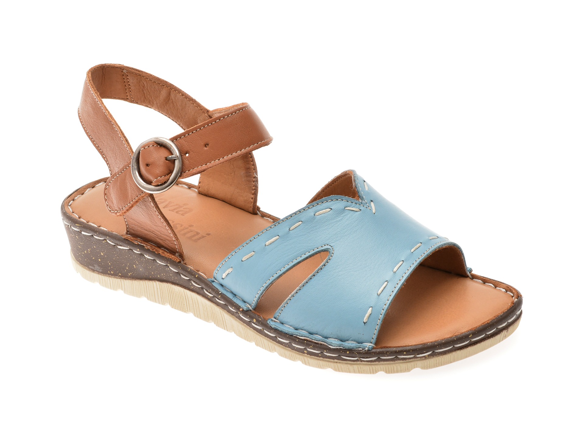 Sandale FLAVIA PASSINI albastre, 1160, din piele naturala 1 Sandale FLAVIA PASSINI albastre