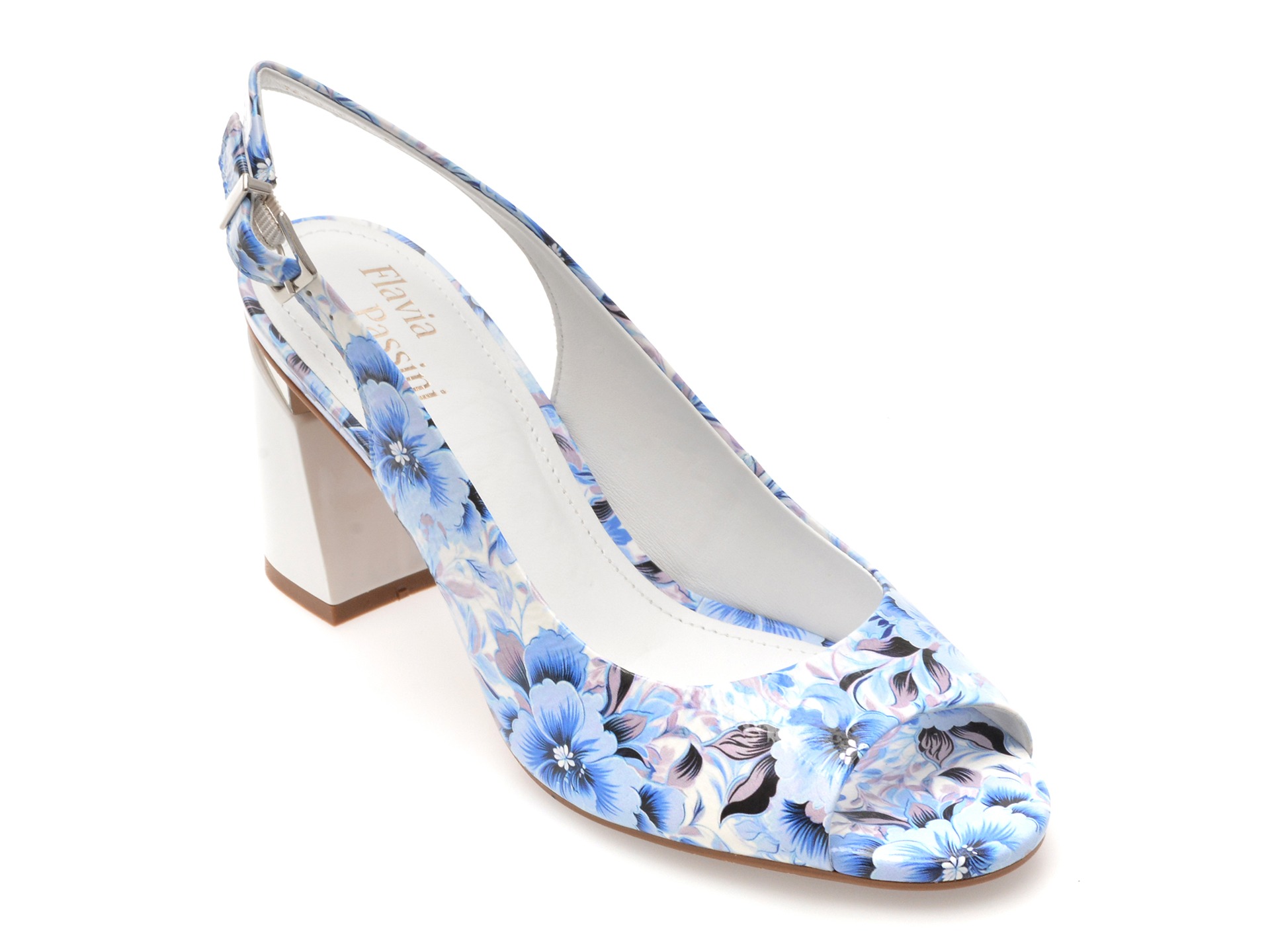 Sandale FLAVIA PASSINI albastre, 1332653, din piele naturala lacuita 1 Sandale FLAVIA PASSINI albastre