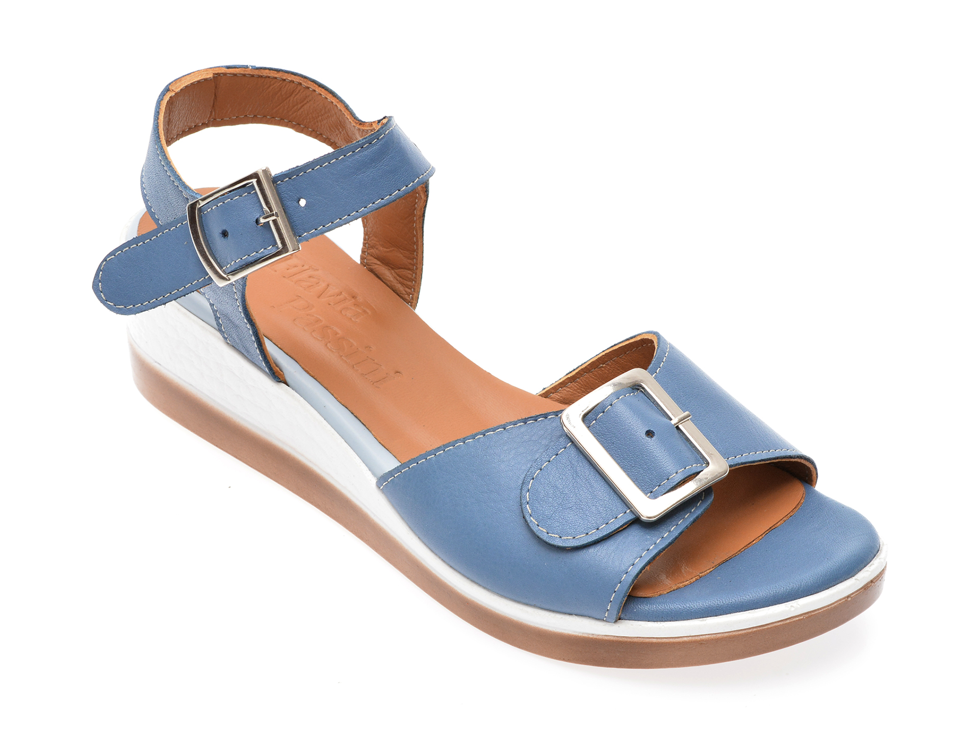 Sandale FLAVIA PASSINI albastre, 20701, din piele naturala 1 Sandale FLAVIA PASSINI albastre