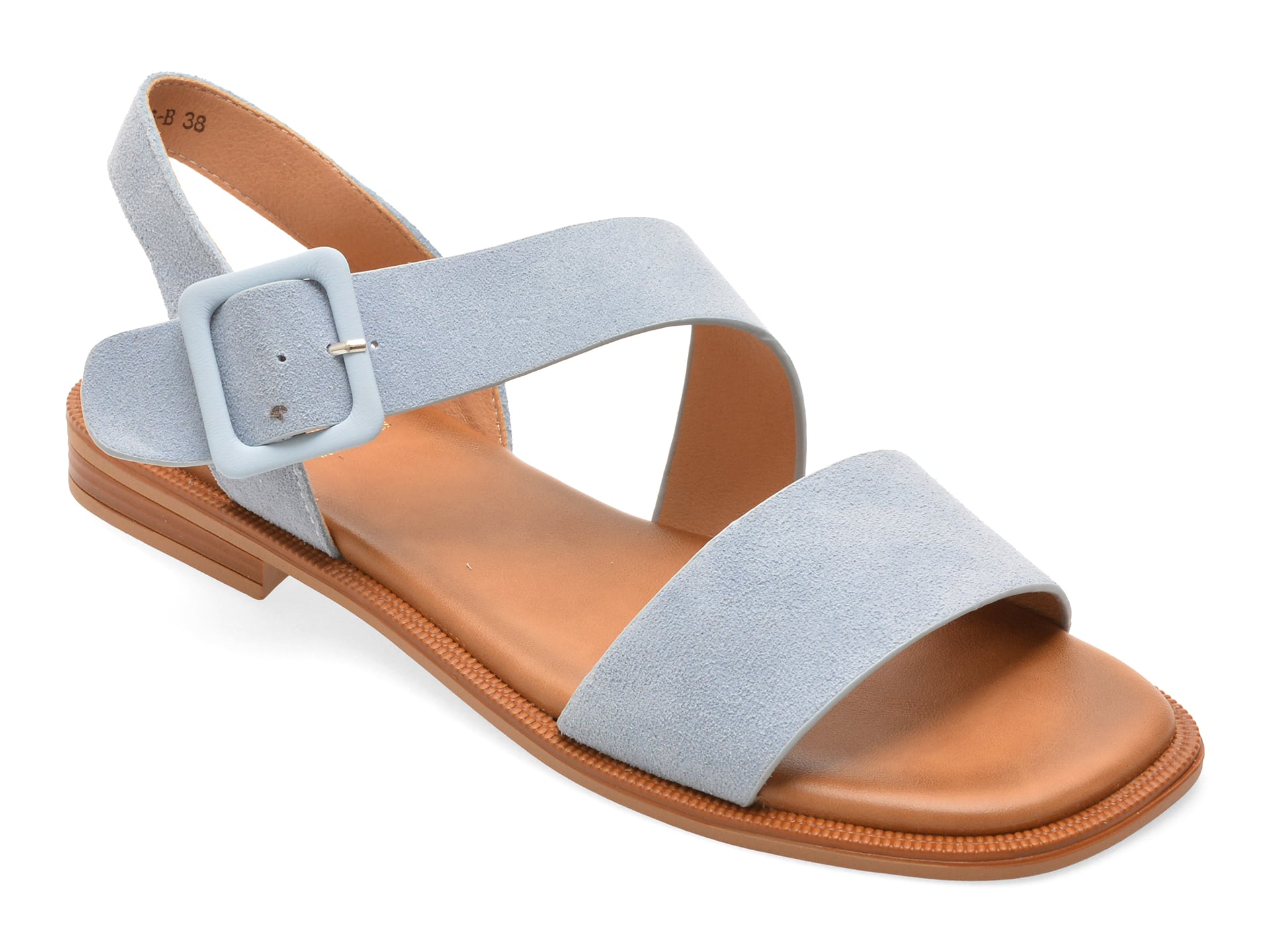 Sandale FLAVIA PASSINI albastre, 35K6, din piele intoarsa 1 Sandale FLAVIA PASSINI albastre