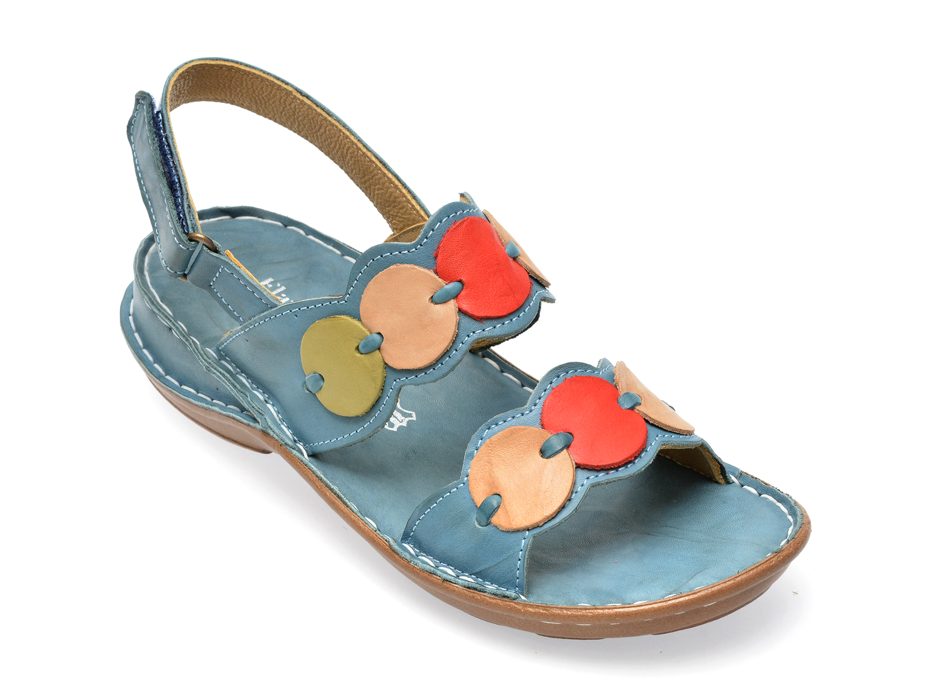 Sandale FLAVIA PASSINI albastre, 378, din piele naturala 1 Sandale FLAVIA PASSINI albastre