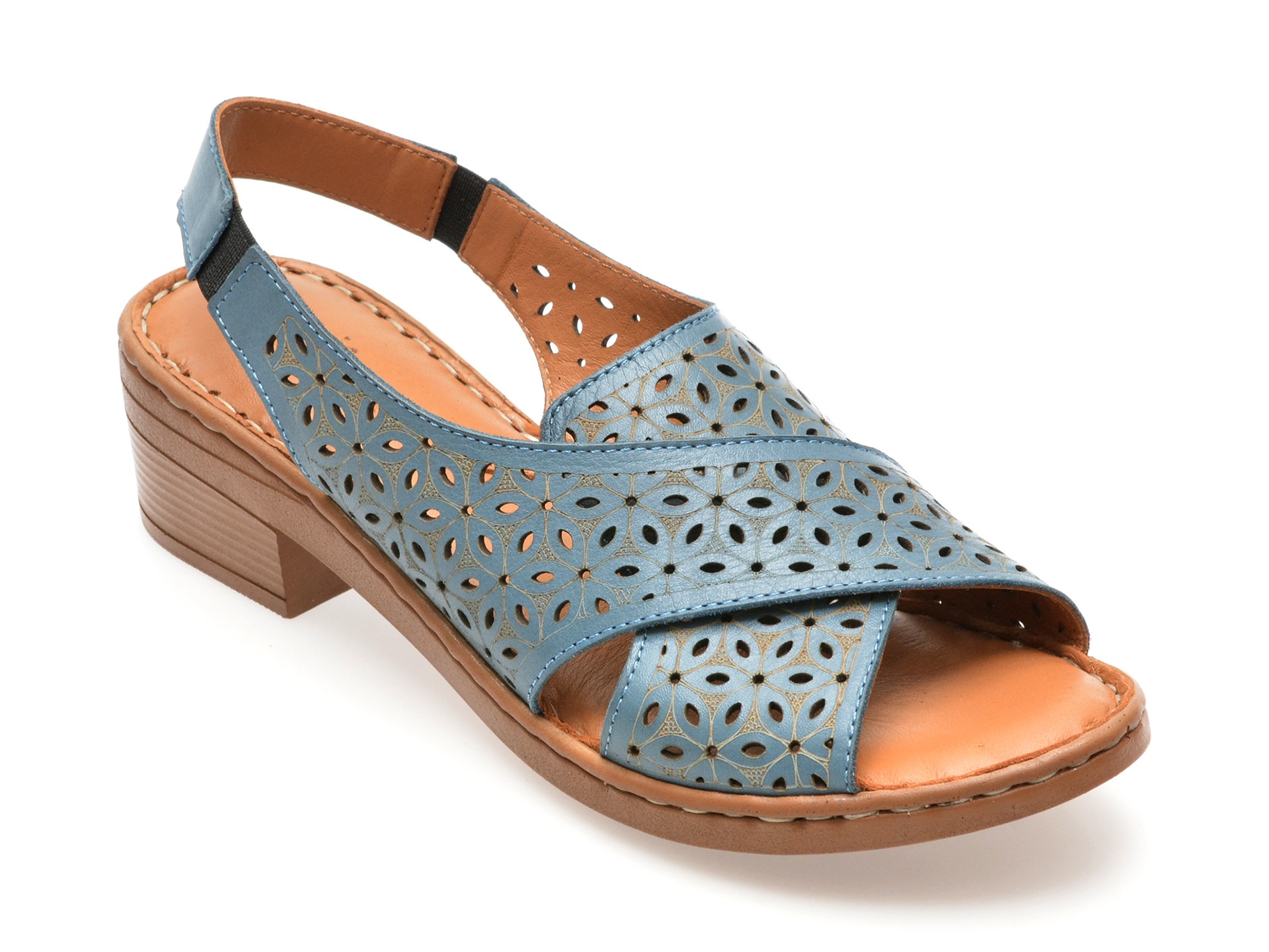 Sandale FLAVIA PASSINI albastre, 95021, din piele naturala 1 Sandale FLAVIA PASSINI albastre